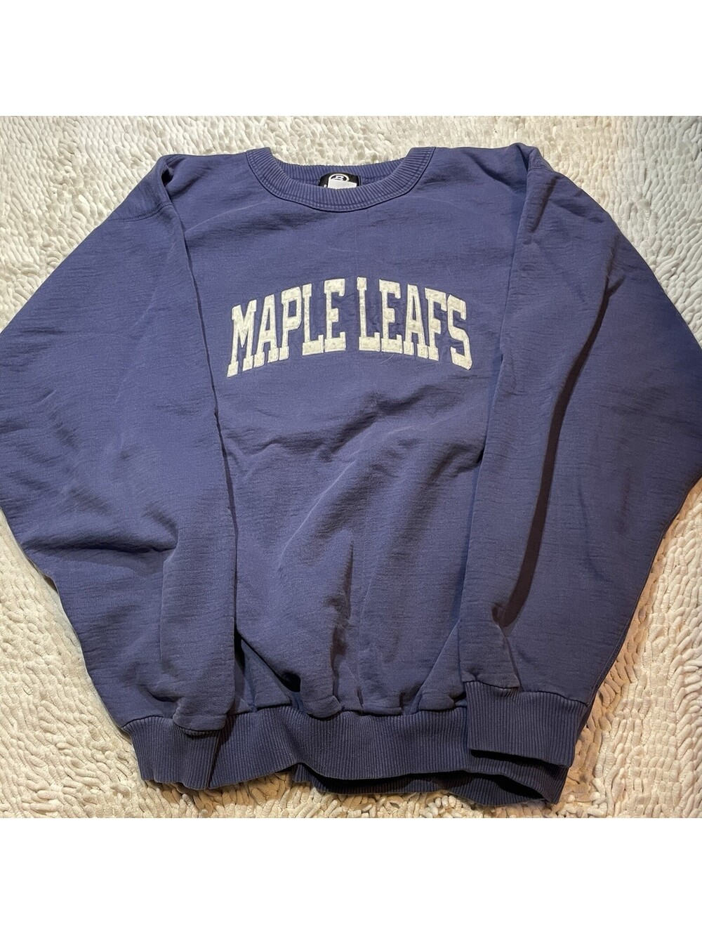 Vintage Toronto Maple Leafs Sweatshirt Mens XL Navy Blue NHL Hockey Crew Canada